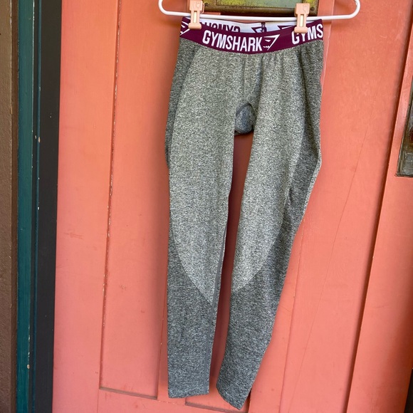 Gymshark flex leggings grey and burgundy - Picture 2 of 5